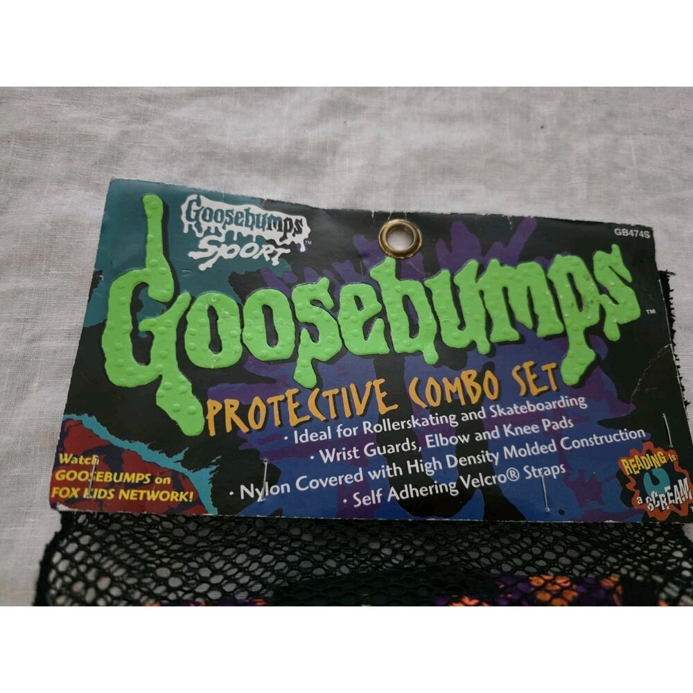 Vintage 1990s GOOSEBUMPS Sport Skateboard Pads Set R.L. Stine New Sealed Rare - Picture 5 of 10